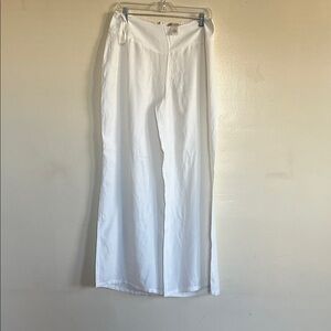 Arden B White Wide-Leg Trousers